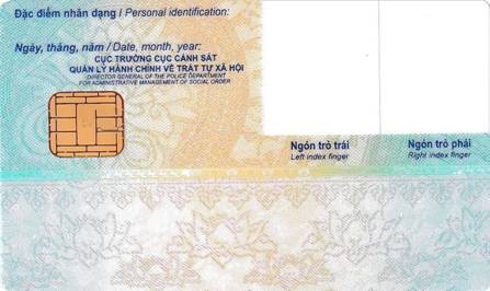 CCCD mặt sau mẫu